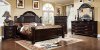 CM7129 Syracuse Bedroom Set 5Pc in Dark Walnut