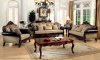 Rashid Sofa CM6789 in Fabric & Top Grain Leather Match w/Options