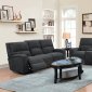 Acura Power Reclining Sofa in Dark Gray Leather by ESF w/Options