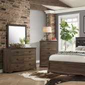 Beaver Creek 5Pc Bedroom Set 1609 in Rustic Brown by Homelegance