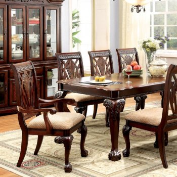 Petersburg I CM3185T Formal Dining Table in Cherry w/Options [FADS- CM3185T-Petersburg I]