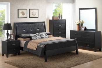 G1250A Bedroom Set in Black by Glory Furniture w/Options [GYBS-G1250A]