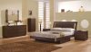 5 Piece Wenge Finish Contemporary Bedroom Set with Storage Bed