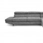 Adelaide Sectional Sofa in Gray Fabric by Wholesale Interiors