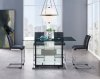 D1181BT Bar Set 5Pc in Black by Global w/D915BS-BL Barstools