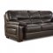 Truffle-Brown Top Grain Leather Modern Sofa & Loveseat Set