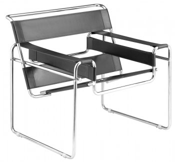 Choice of Color Leatherette Chair w/Chrome Steel Tube Frame [ZMC-Waverly]