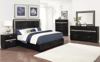 Chula Vista 5Pc Bedroom Set 222781 in Caviar - Coaster w/Options [CRBS-222781-Chula Vista]