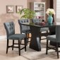 Effie Counter Height Table 5Pc Set by Acme w/Grey Chairs