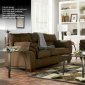 Mocha Microfiber Casual Sofa & Loveseat Set by Ashley Design