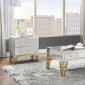 Stephen Coffee Table 80610 in Gold & Mirror by Acme w/Options