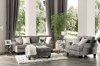 Pierpont Sofa SM8012 in Gray Burlap Weave Fabric w/Options