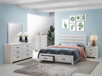 Marion Bedroom 5Pc Set 207050 in Antique White by Coaster [CRBS-207050-Marion]