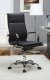 Black Vinyl Modern Office Executive Chair w/High Back