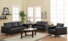 503131 Cooper Sofa in Black Leather-Like Fabric by Coaster