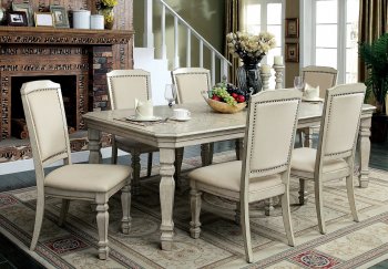 Holcroft CM3600T Dining Table in Antique White w/Options [FADS-CM3600T-Holcroft]