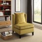 Ozella Accent Chair 59570 2Pc Set in Yellow Velvet by Acme