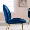 Scoop Dining Chair 3548 Set of 2 in Navy Velvet by Modway