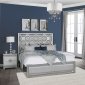 Kylie Bedroom Set 5Pc in Silver by Global w/Options