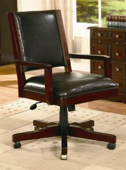 Vinyl Fabric Office Chair w/Wood Frame [CROC-488-800192]