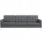 Loft EEI-2052-DOR Sofa in Gray Fabric by Modway w/Options