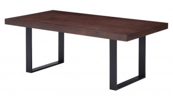 Block Dining Table in Dark Walnut by J&M [JMDS-Block Dark Walnut]