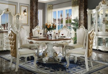 Picardy Dining Room 63470 in Antique Pearl by Acme w/Options [AMDS-63470-Picardy]