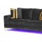 U98 Sofa & Loveseat Set in Black Velvet by Global w/Options