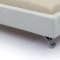 Bruno Bed in White Leather Match by Whiteline Imports