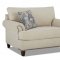 Alexa Sofa in Cream Fabric by Klaussner w/Options