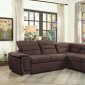 Platina Sectional Sofa Bed 8277CH in Chocolate by Homelegance