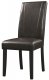 130062 Dining Chairs Set of 4 in Black Leatherette by Coaster