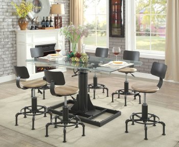 Killick Dining Table CM3374T in Black w/Adj. Height & Options [FADS-CM3374T-Killick]