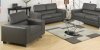 Makri Sofa CM6336GY in Grey Bonded Leather Match