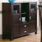 Contemporary Rich Merlot Finish Server