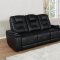 Zane Power Motion Sofa 651301PP Black by Coaster w/Options