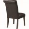 Weber 107282 Set 4 of Dining Chairs in Black Leatherette