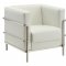 Leifur Sofa CM6791WH in White Leatherette w/Options