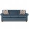 Mayhew Queen Sleeper Sofa in Blue Fabric by Klaussner