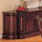 Cherry Varnished Buffet W/Graceful Carving Details