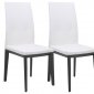 Somers Set of 4 Dining Chairs SV17WL in White by LeisureMod