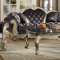 Roma 653 Sofa in Grey Velvet Fabric w/Optional Items