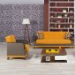 Almira Riva Orange Sofa Bed in Fabric by Casamode w/Options