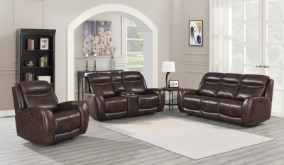 Patrick Power Motion Sofa 609691P in Cognac by Coaster w/Options