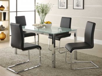 2448 Knox Dining Table by Homelegance w/Optional Black Chairs [HEDS-2448 Knox]