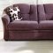 Stylish Brown Fabric Sectional Sofa w/Sleeper & Storage Unit