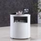 Area Set of 2 Nightstands High Gloss White Lacquer by Casabianca