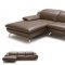 Flair Sectional Sofa by Beverly Hills in Brown Leather