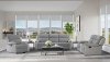 U6027 Motion Sofa & Loveseat Set in Gray & Light Gray by Global