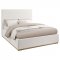 Knox Upholstered Bed 302053 in Cream Boucle by Coaster